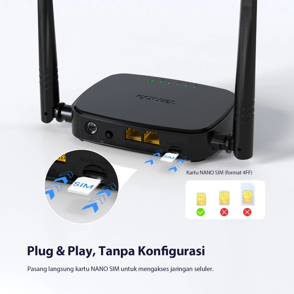 Shenzhen Tenda Technology Tenda Modem WiFi 4G LTE Router 4G05