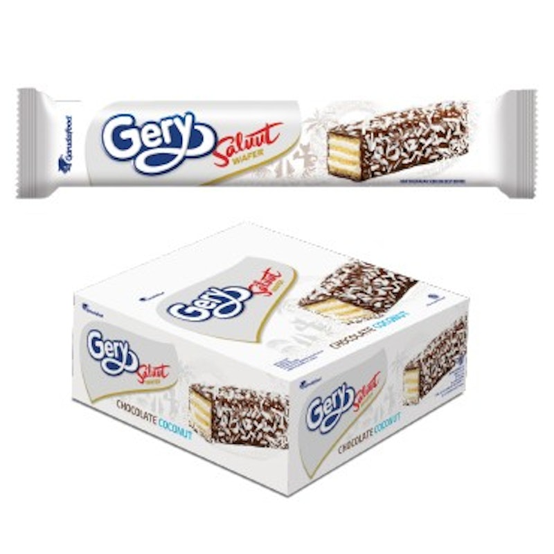 Gery Saluut Wafer Cokelat Tabur Kelapa 1