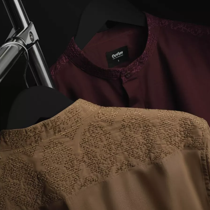  CUTOFF Ashraf Collarless Shirt 