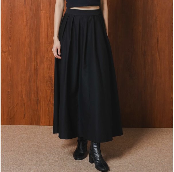CooGee Indonesia This Is April Flare Cora Skirt Black