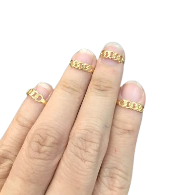 Cincin Anak Rantai Emas Asli Kadar 300