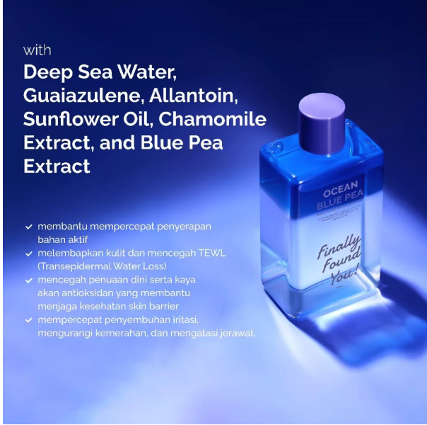Karya Maharendra Innovation Finally Found You! Ocean Blue Pea Dual-Phase Micellar Water