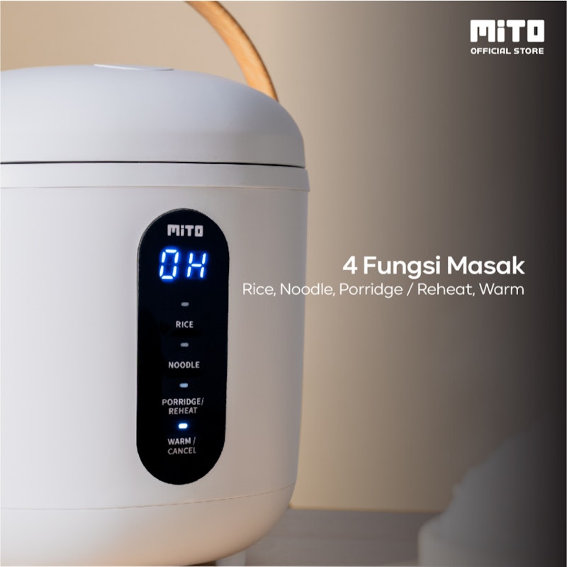 MITO Digital Wood Mini Rice Cooker 0.5L 5