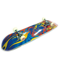 Skateboard Maple Blu-Red Fire