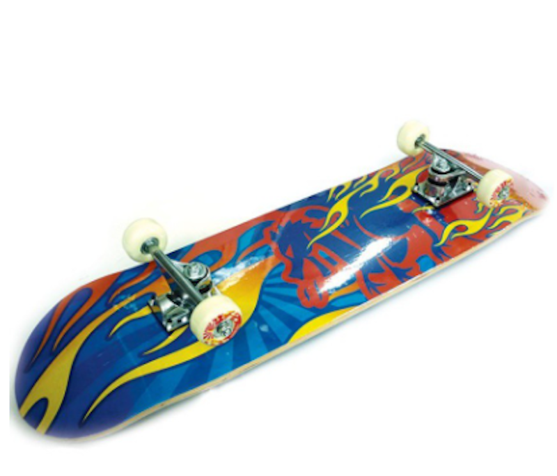 Skateboard Maple Blu-Red Fire 1