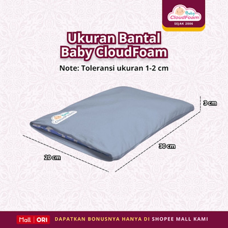 Baby Cloudfoam Bantal Anti Peyang 4
