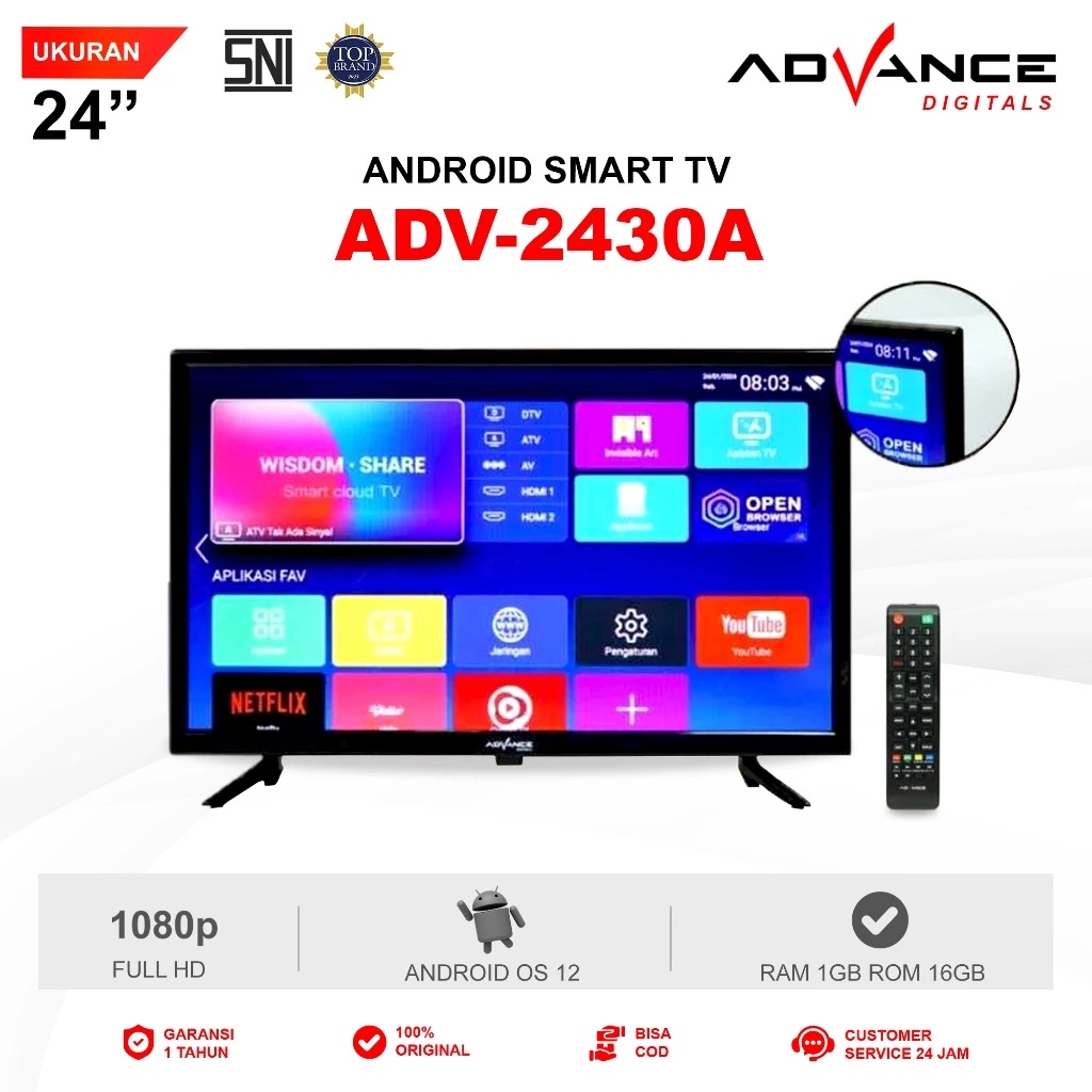 Advance Digitals Advance Smart TV Led Digital  ADV-2430A 
