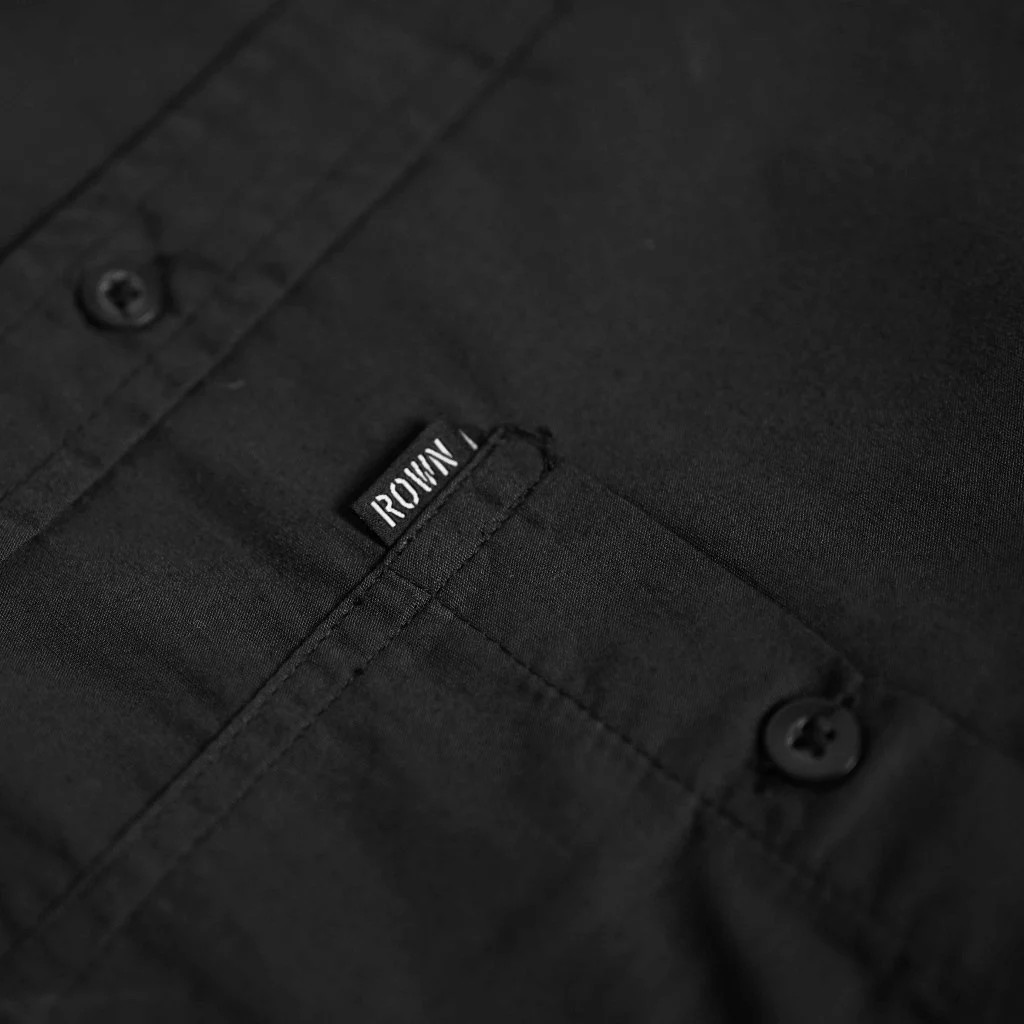  Rown Division Kemeja Guille Black  TC031