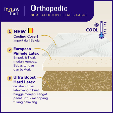 Innovbed Orthopedic Latex Cooling Cover 160 x 200 4