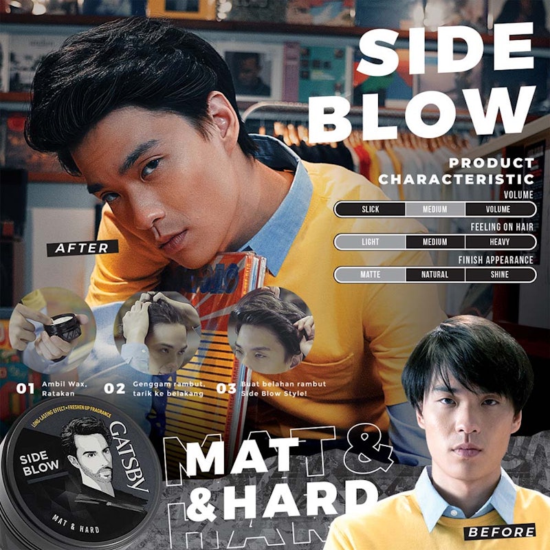 Gatsby Styling Wax Mat & Hard 4