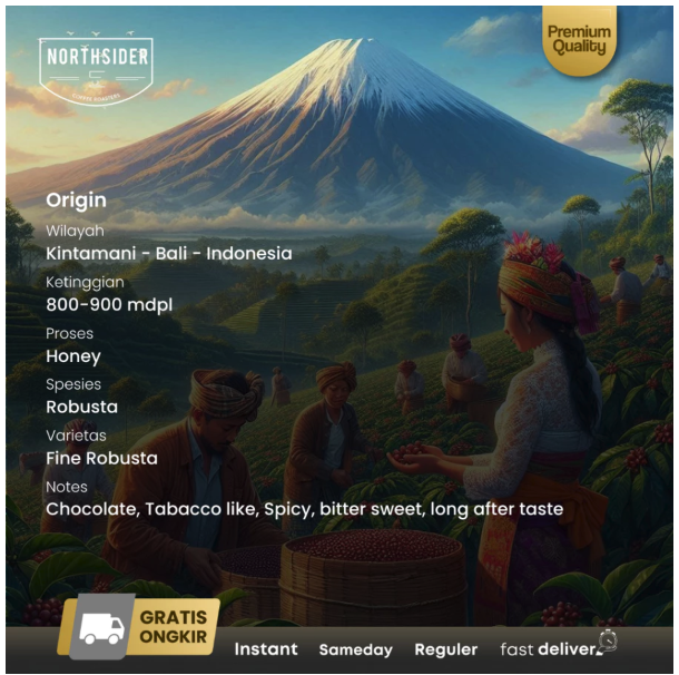 Northsider Coffee Roastery  Northsider Robusta Bali Kintamani
