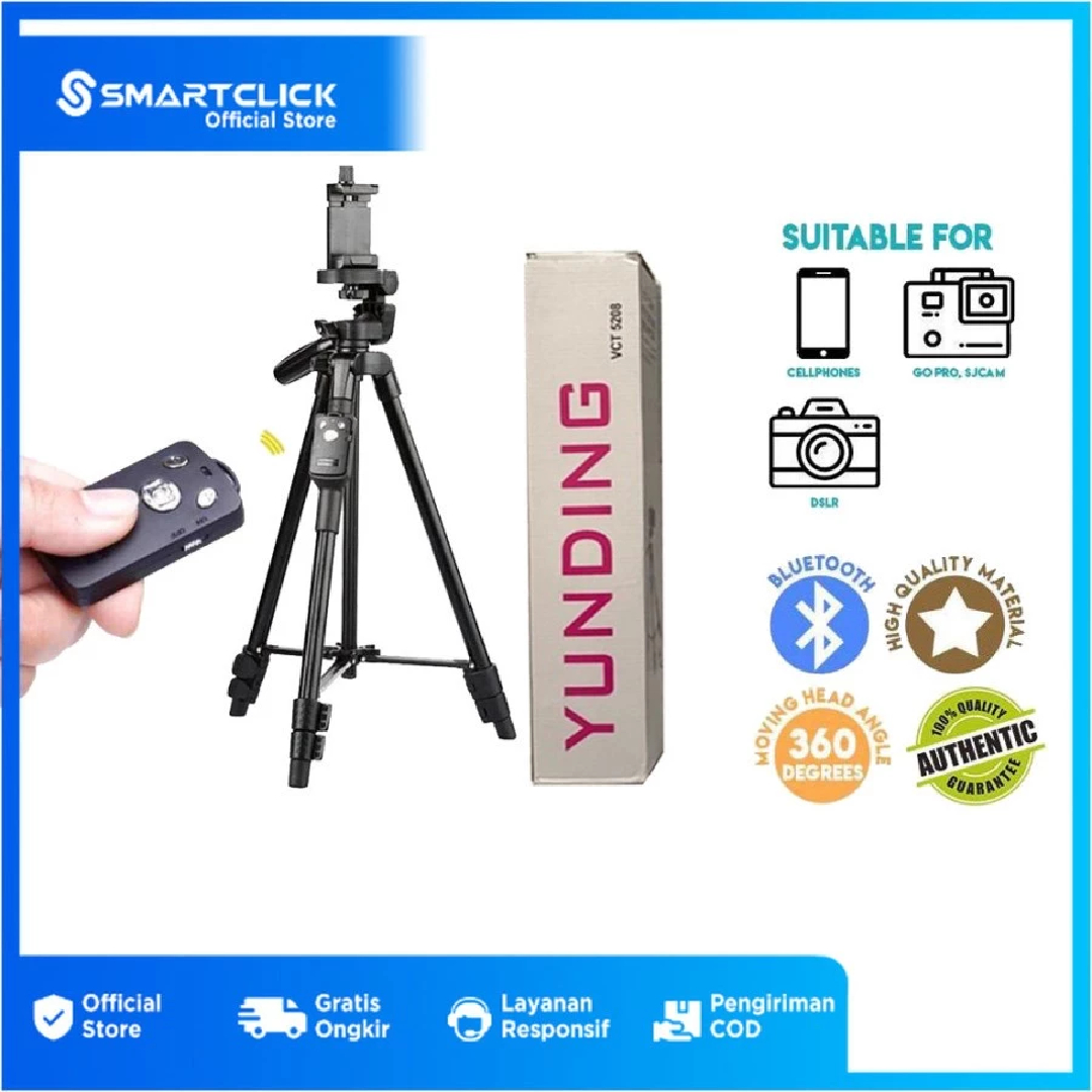 Zhongshan Tanzhou Yunteng YUNTENG Tripod 2 in 1 VCT 5208