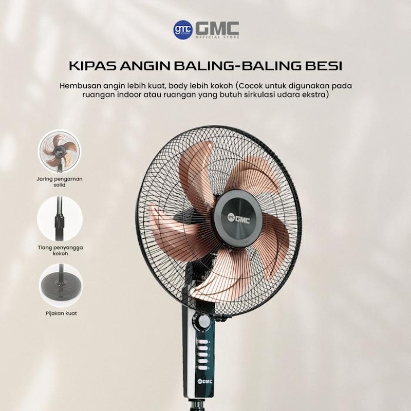 GMC Kipas Angin Lantai Seri Besi 326