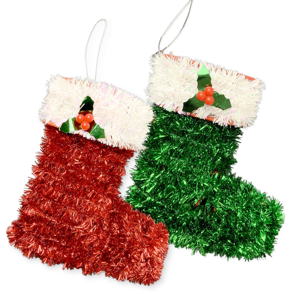Scoop Dekorasi Natal Tinsel Kaos Kaki  1