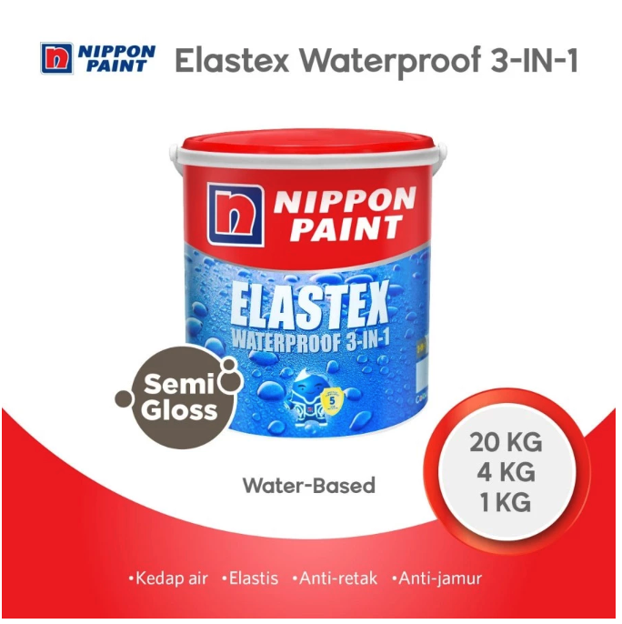 Nippon Paint Elastex Waterproof 3-in-1 3