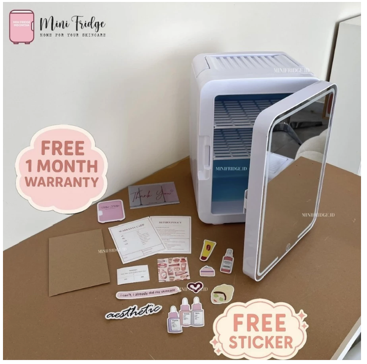  Mirror Mini Fridge 8 L