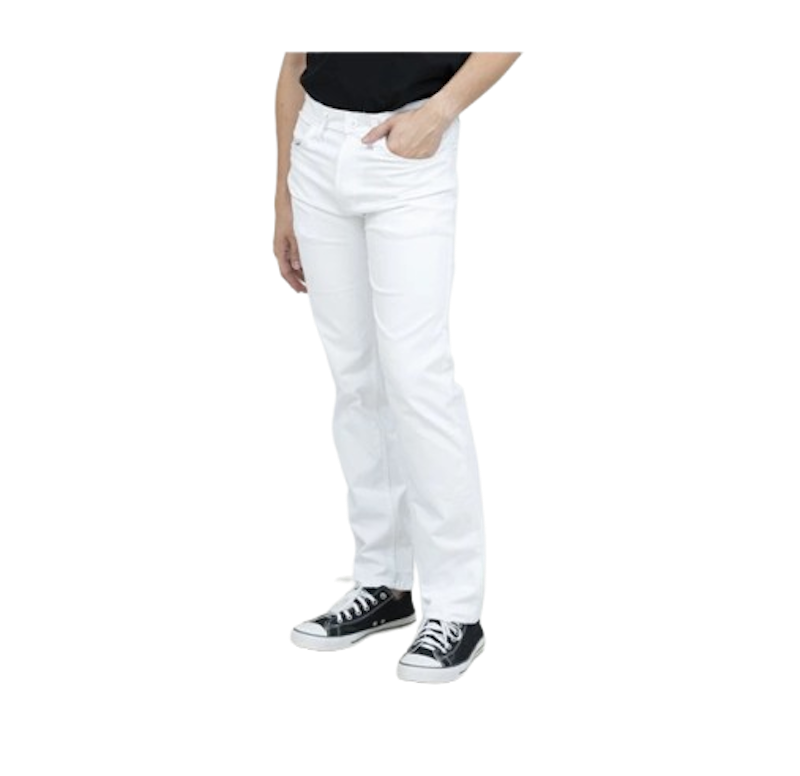 Houseofcuff Celana Chino Panjang Pria Slim Fit Putih 1