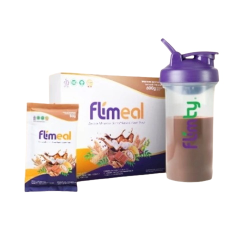 Flimeal Meal Replacement 1 Box (Isi 12 Sachet) Coklat Susu