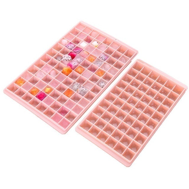 Kotak Penyimpanan Cetakan Es Batu Kubus Kotak Sekat