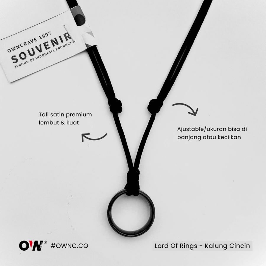 Owncrave Kalung Tali Hitam Lord of Rings