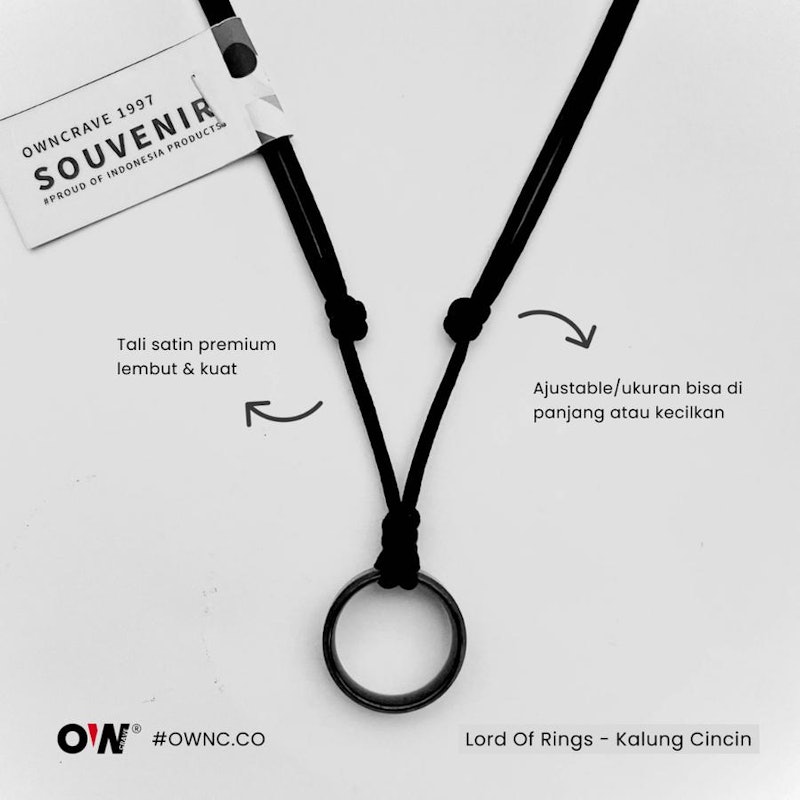Owncrave Kalung Tali Hitam Lord of Rings 3