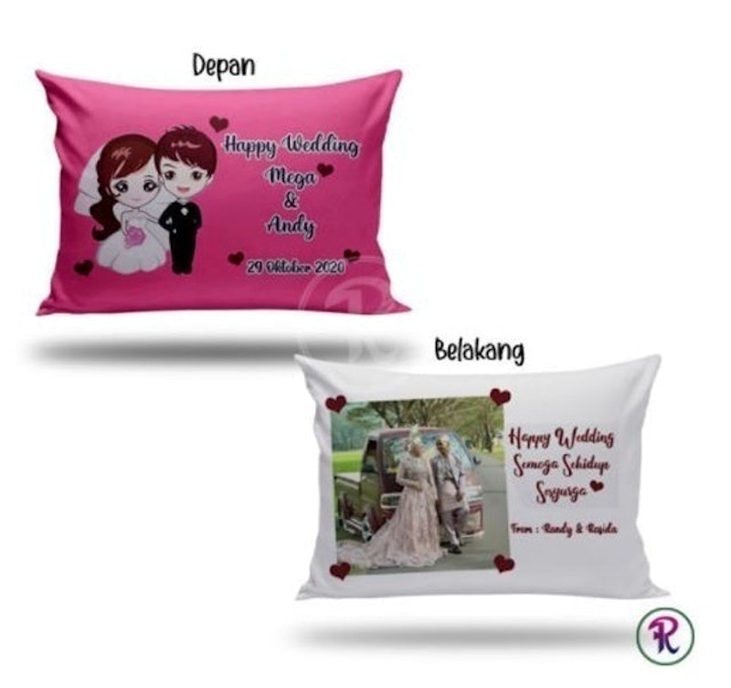 Bantal Couple Foto Custom Printing 1