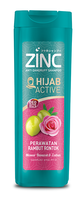ZINC Hijab Active - Mawar Damask & Zaitun ｜ 340 ml