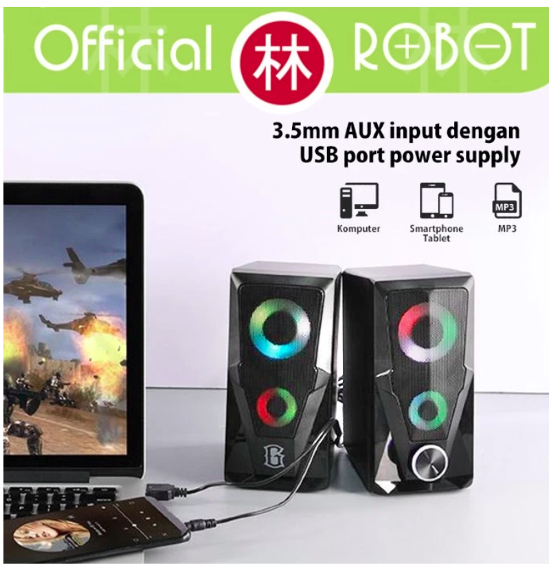 Robot Indonesia Robot Gaming Speaker  RS200