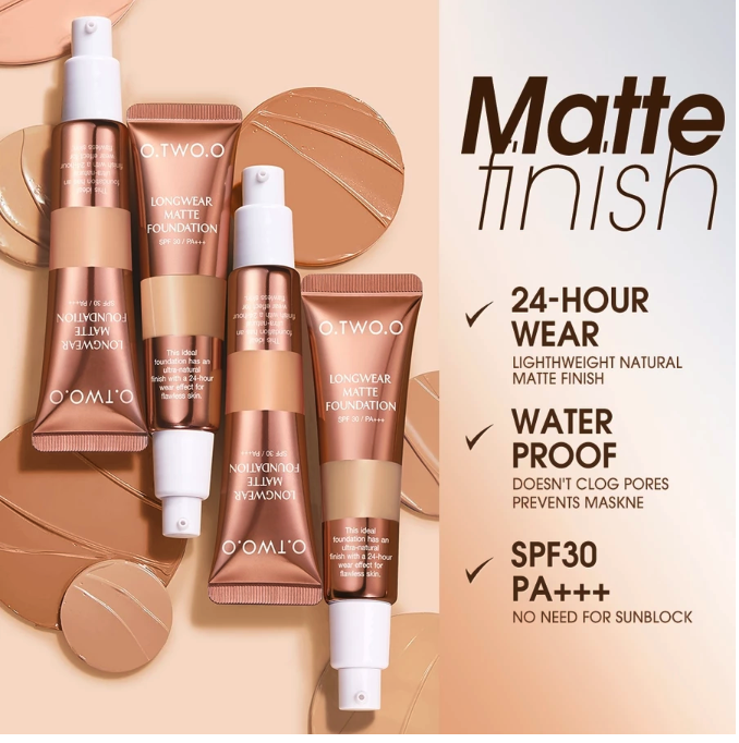  O.TWO.O Matte Cover Liquid Foundation SPF30/PA+++ N230