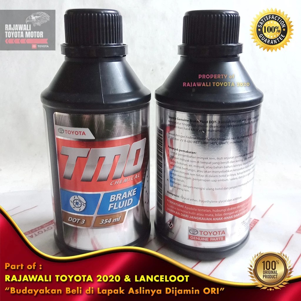 Toyota Motor Oil Brake Fluid DOT 3 2