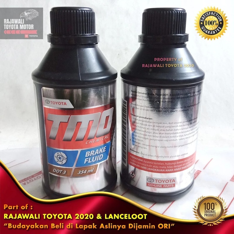 Toyota Motor Oil Brake Fluid DOT 3 2