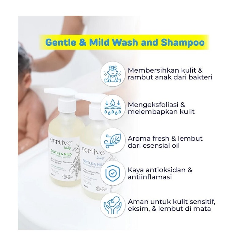 Certive Baby Gentle & Mild Wash and Shampoo