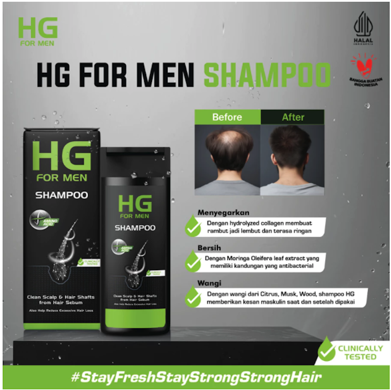 HG For Men Paket Perawatan Rambut Rontok Pria 3