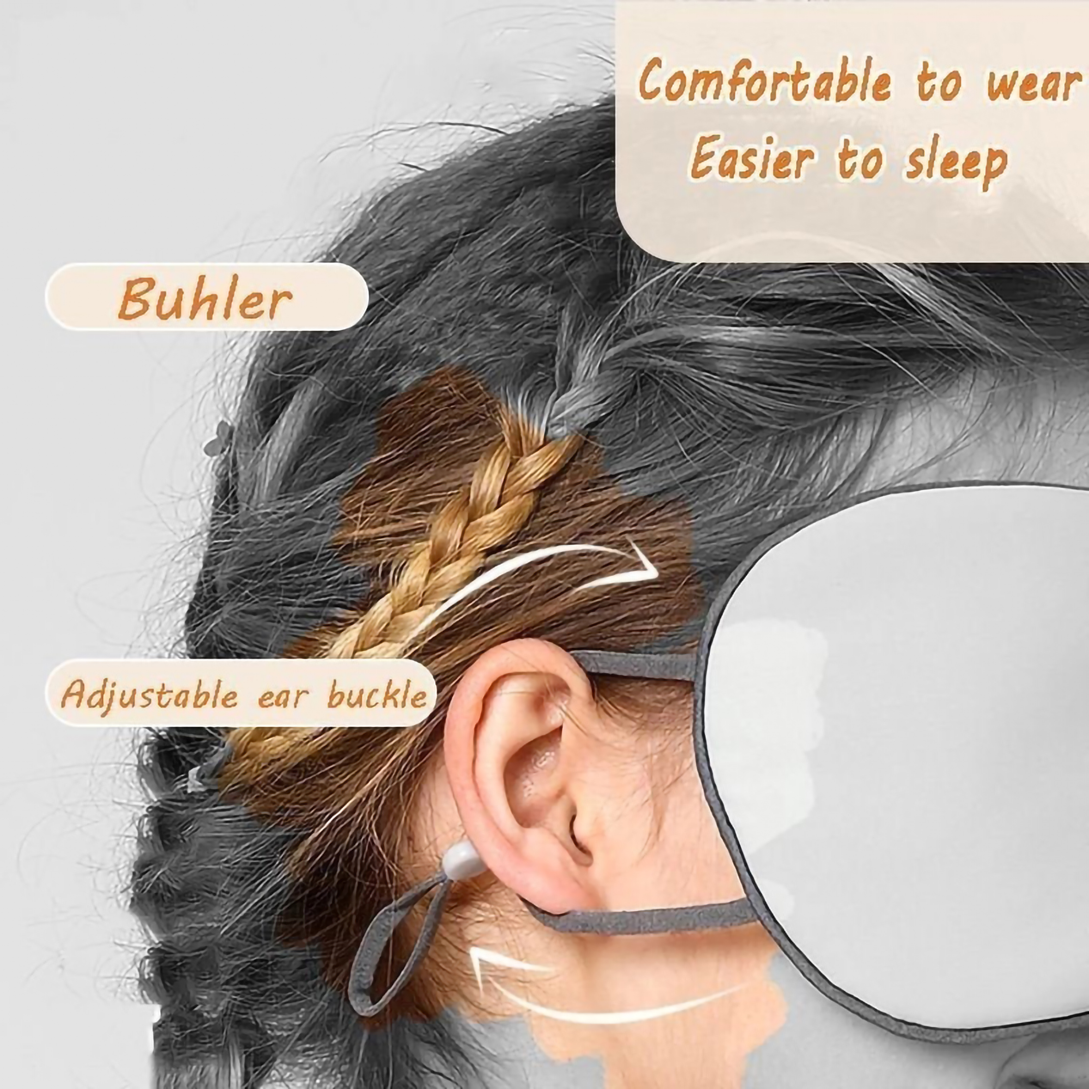  Momoda Ice Silk Penutup Mata Tidur 2 Sisi  