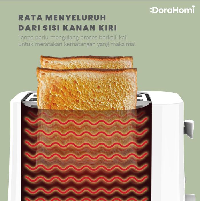 DoraHomi 2 Slice Toaster 3