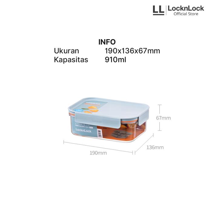 LocknLock Bisfree Modular Plus Rectangular Kotak Makan Tritan 