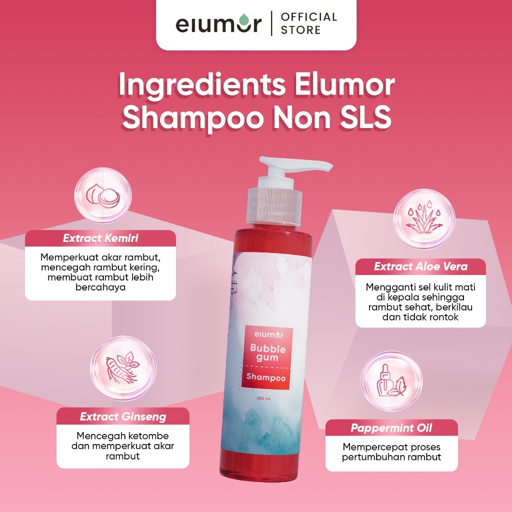 Inovasi Teknologi Kosmetika Elumor Shampoo Bubblegum