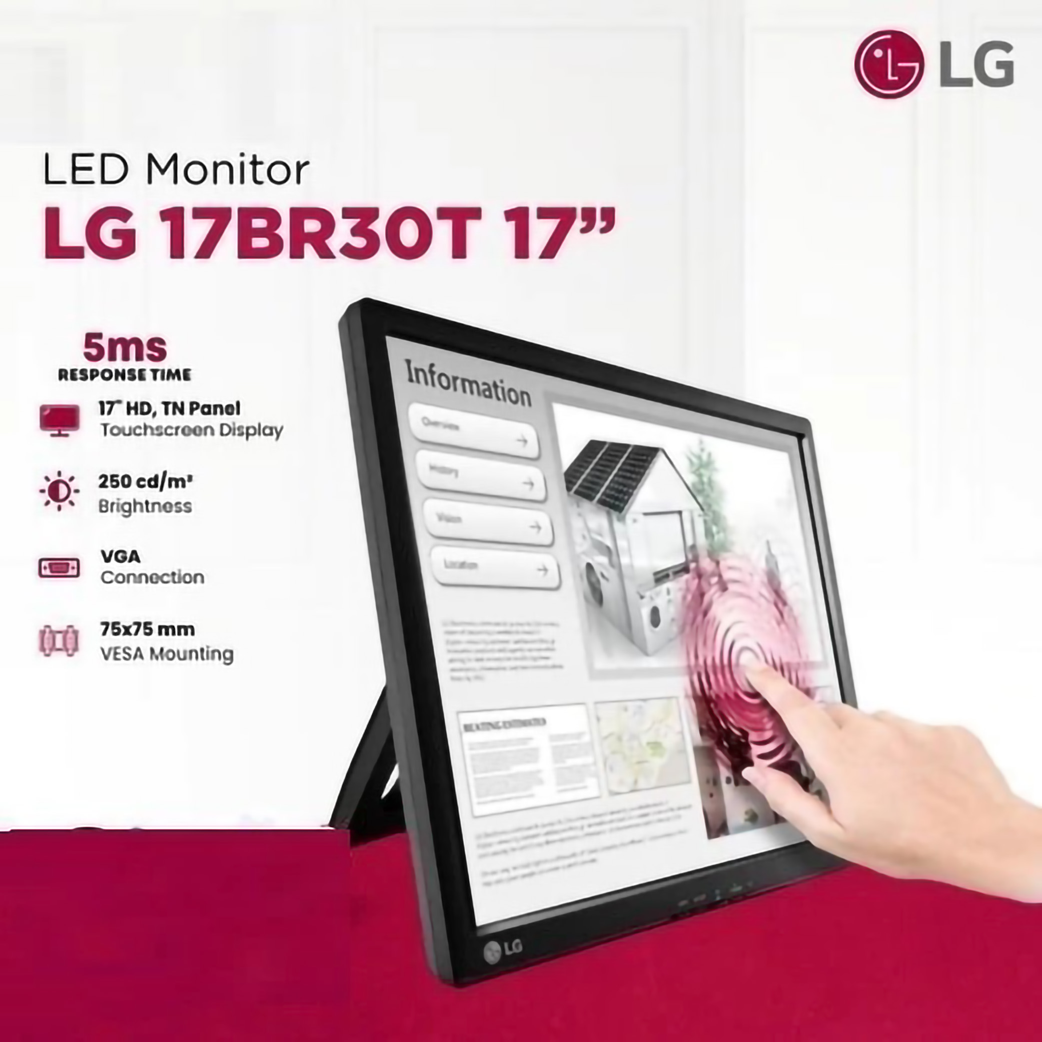 LG Electronics LG LED Monitor 17BR30T-B