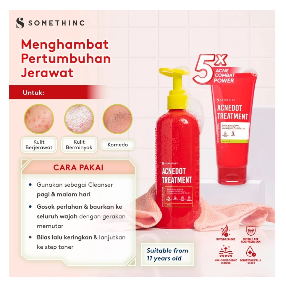 Royal Pesona Indonesia SOMETHINC Acnedot Treatment Low pH Cleanser