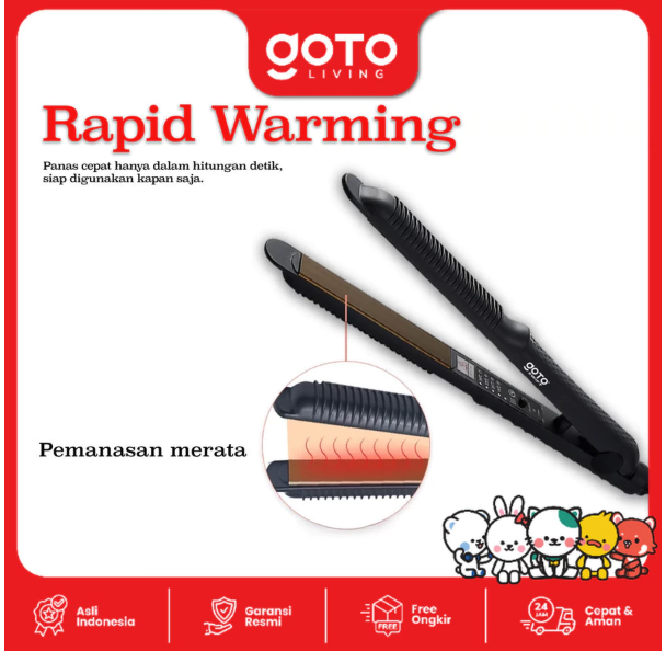 Pilar Niaga Makmur Goto Living Swift Hair Straightener 2-in-1