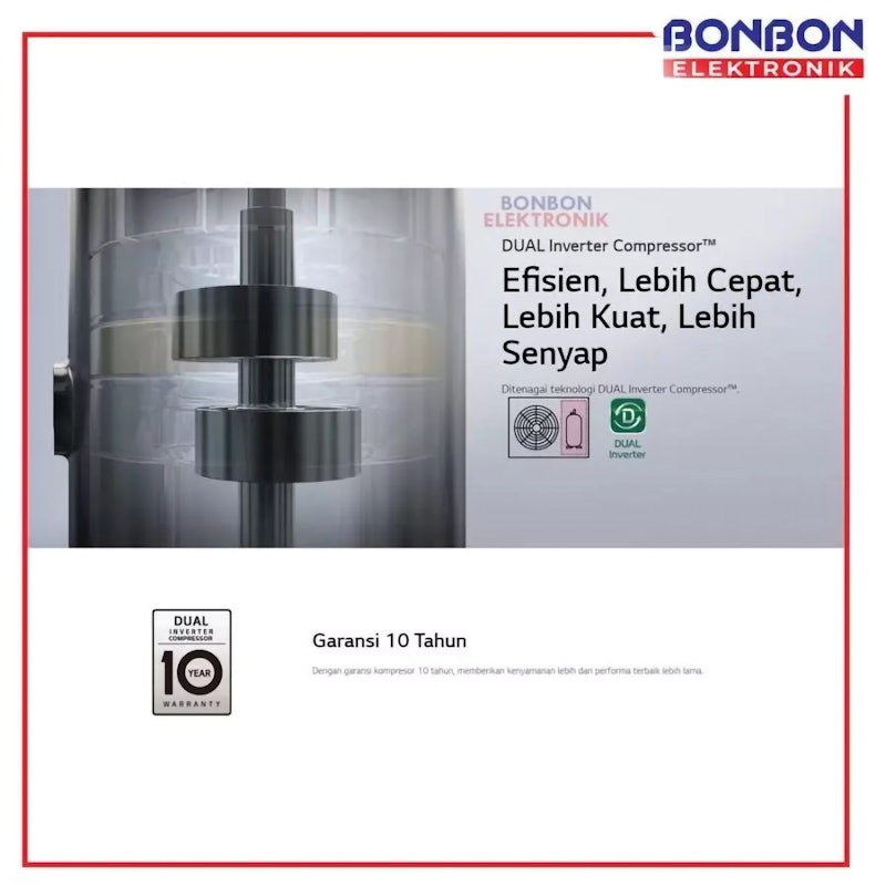 LG AC Split Dinding Smart Inverter DUALCOOL 2 PK 4