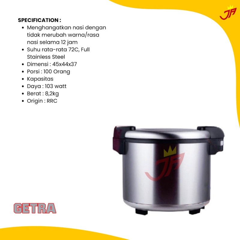 GEA GETRA Rice Warmer 3