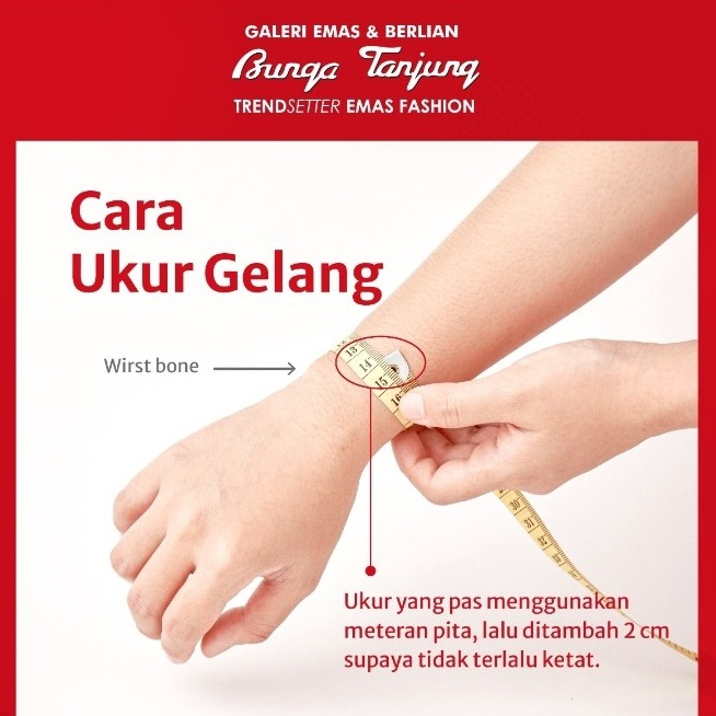 Bunga Tanjung Gelang Jedar Merica - Emas 17K