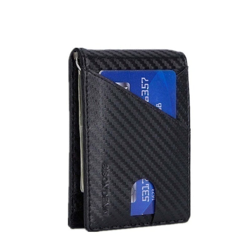 Dompet Money Clip Anti RFID Carbon Fabric 1
