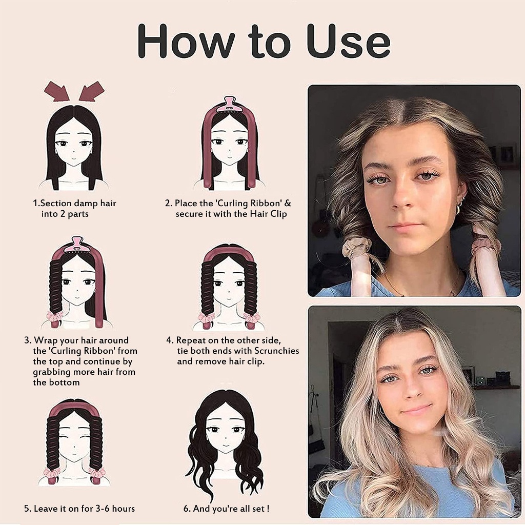 MAGEFY  MAGEFY Heatless Curls Band Rambut 1460