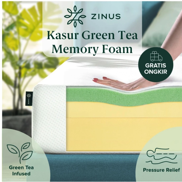 Zinus Kasur Green Tea Memory Foam 2