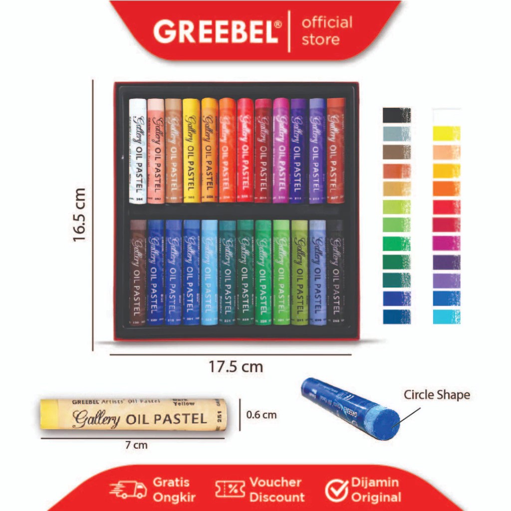 Suryamas Cipta Sentosa GREEBEL Artist Oil Pastels