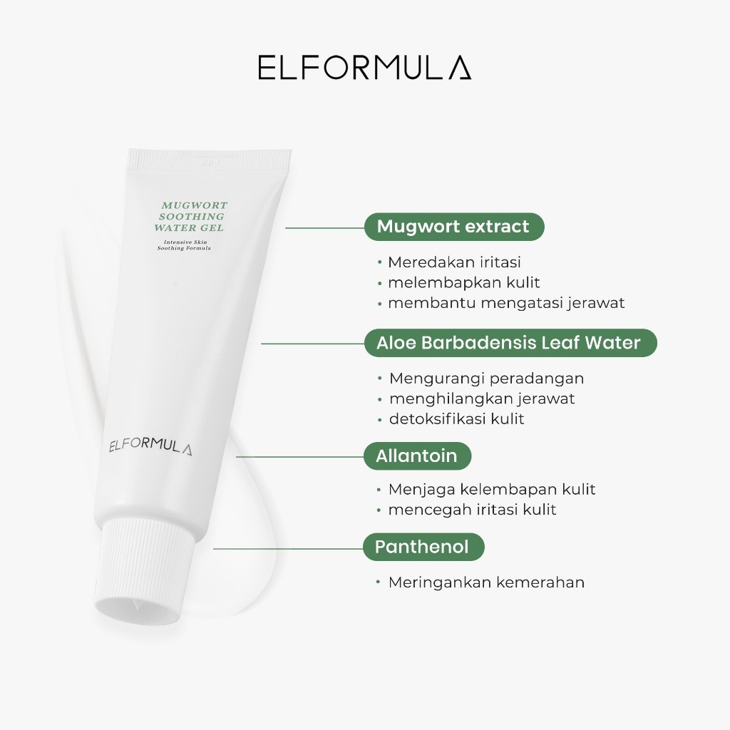  Kreasi Kosmetika Indonesia ELFORMULA Mugwort Soothing Water Gel