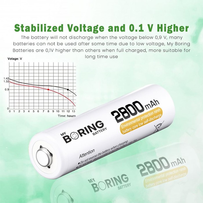 MGD Electronics MY BORING Battery AA 2800 mAh