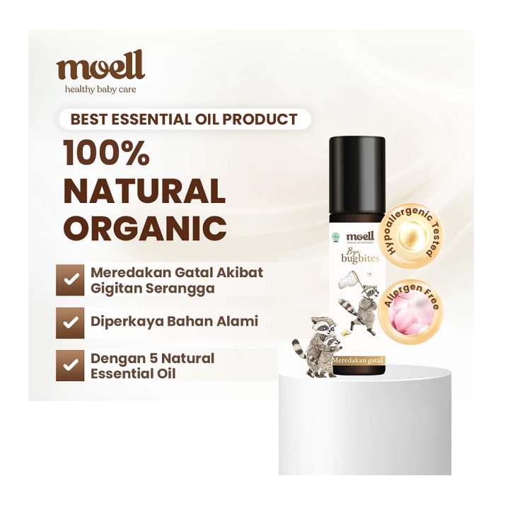 Moell Indonesia Sukses Moell Bye Bugbites Natural Essential Oil 